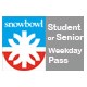 Student* or  Senior Winter Weekday Pass